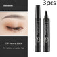 Eyebrow Pencil Waterproof Long Lasting 4 Claw Pen