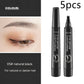 Eyebrow Pencil Waterproof Long Lasting 4 Claw Pen