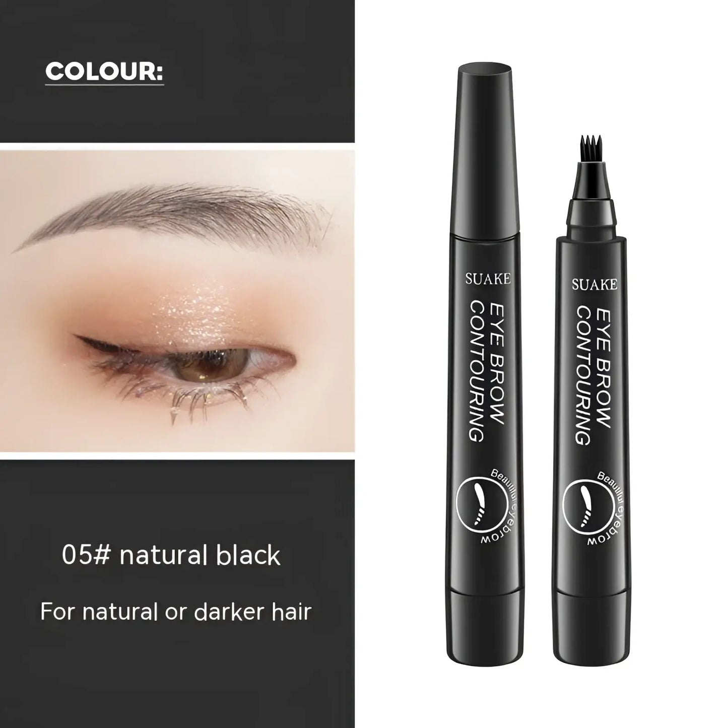 Eyebrow Pencil Waterproof Long Lasting 4 Claw Pen