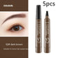 Eyebrow Pencil Waterproof Long Lasting 4 Claw Pen