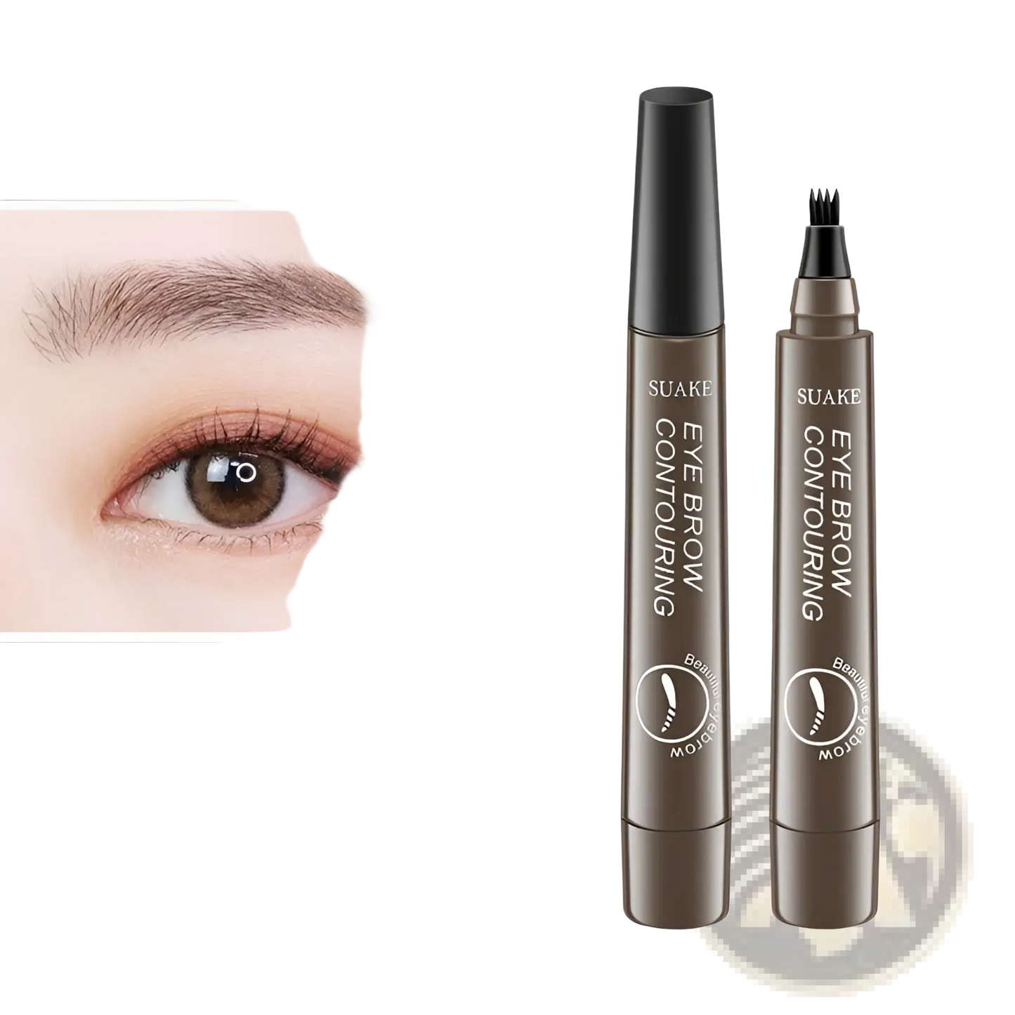 Eyebrow Pencil Waterproof Long Lasting 4 Claw Pen