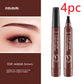 Eyebrow Pencil Waterproof Long Lasting 4 Claw Pen