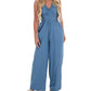Day + Moon - Take Time Off Halter Jumpsuit