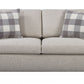 Niamey Loveseat With 2 Toss Pillows - Walnut