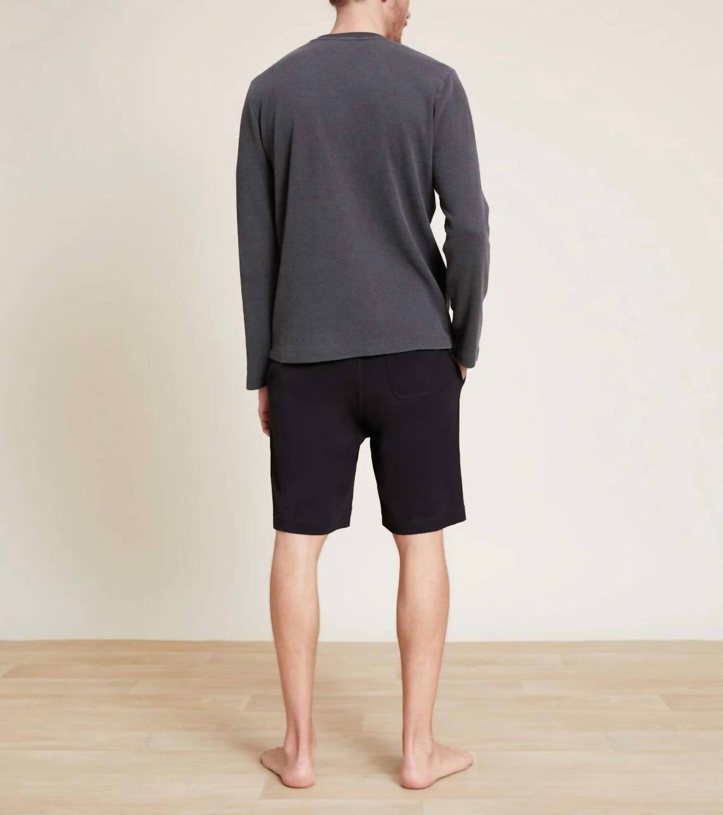 Barefoot Dreams - Malibu Collection Pigment Waffle Long Sleeve Henley Tee