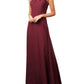 Jasmine Bridal - Charlotte Chiffon Long Bridesmaid Dress with Halter Neckline