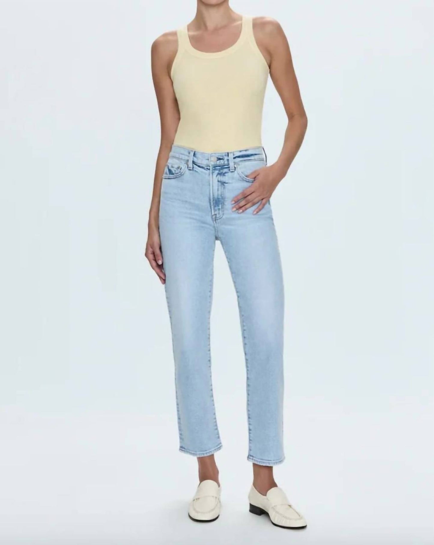 Pistola - Women's Charlie High Rise Classic Straight Ankle Jean