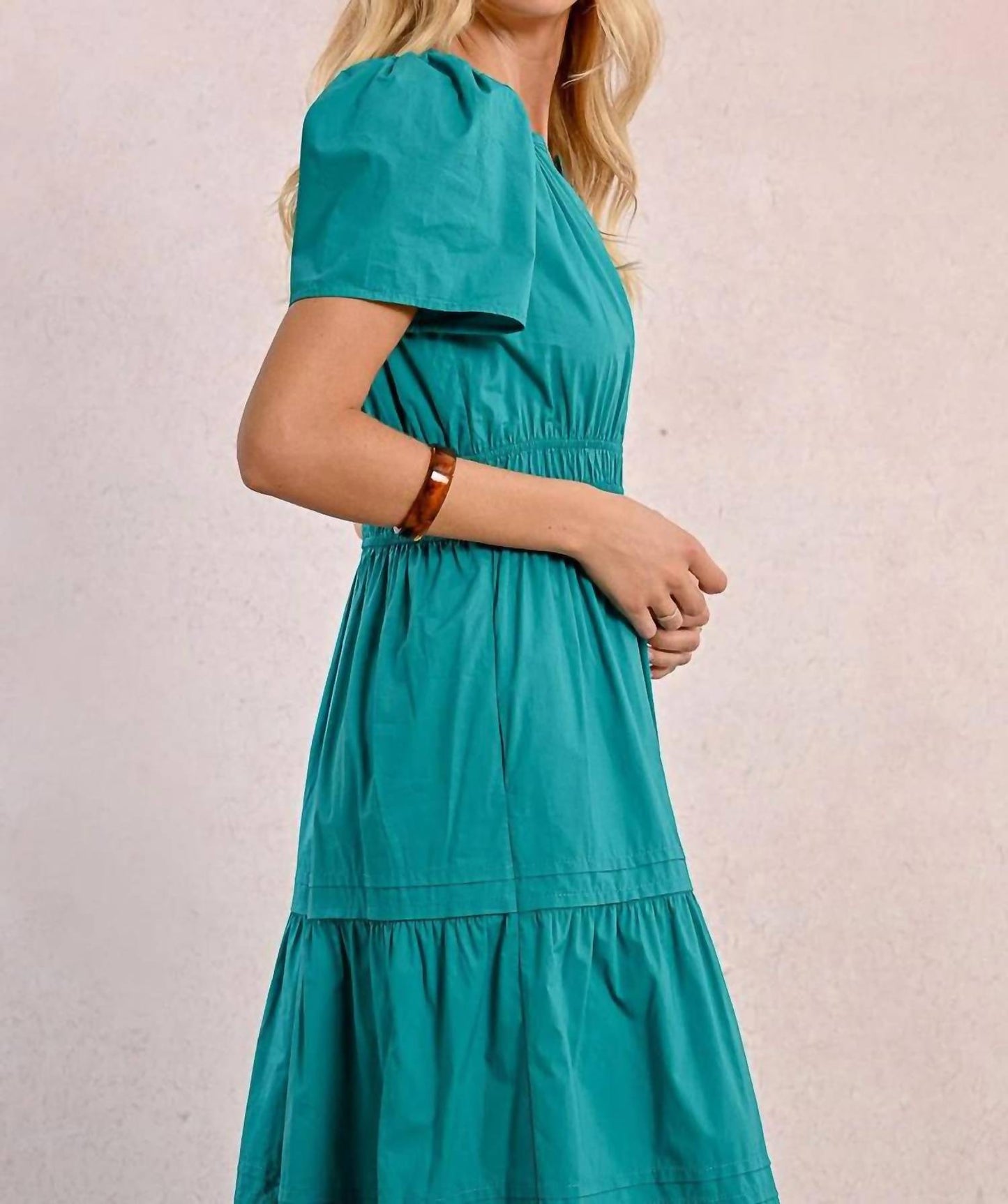 Molly Bracken - Short Sleeve Tiered Maxi Dress