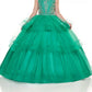 Rachel Allan - Beaded Boatneck Pageant Ball Gown