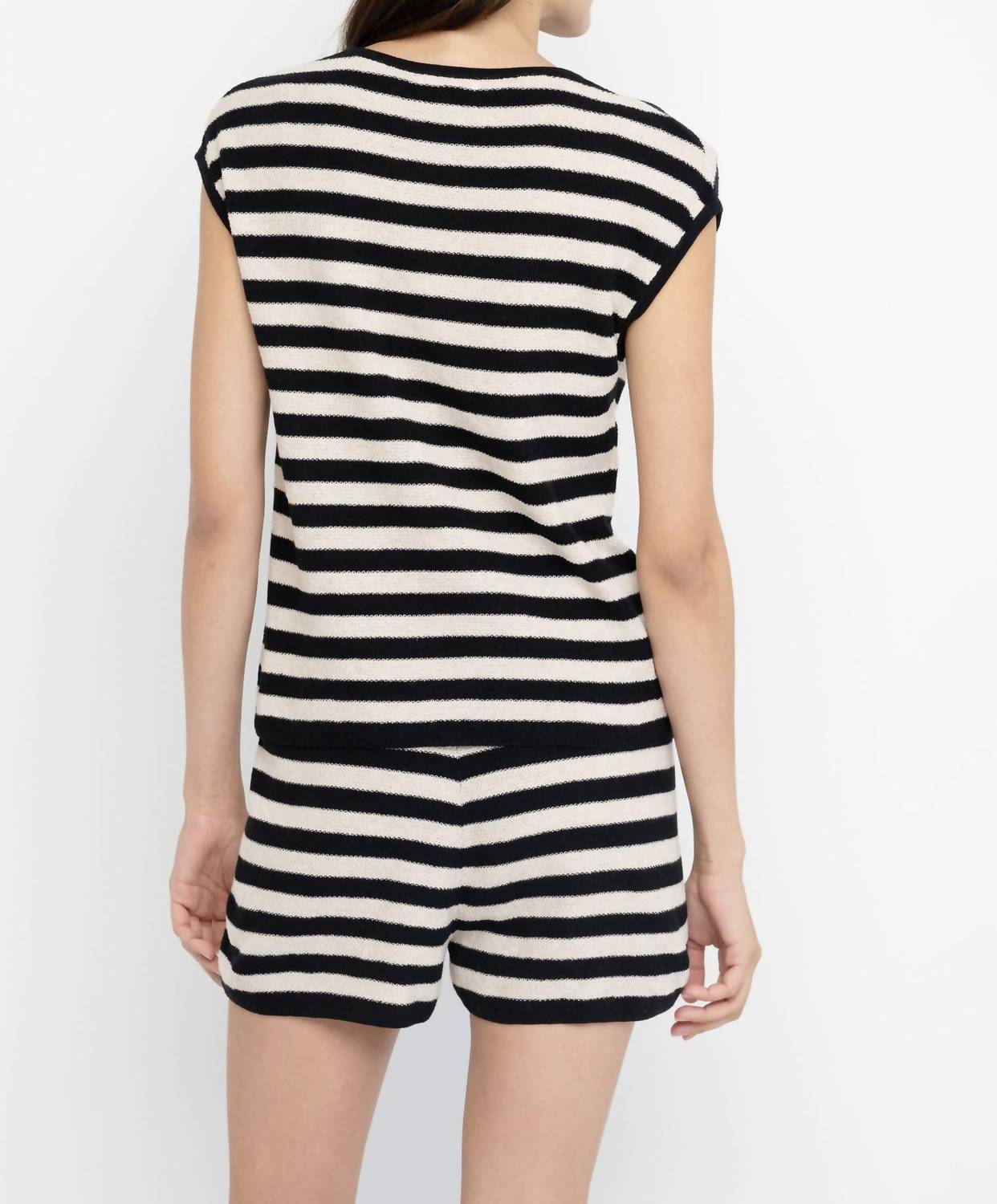 Lisa Todd - Summer Lovin Striped Sleeveless Crew Neck Tank Top