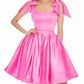 Ashleylauren - Oversized Bow Cocktail Dress