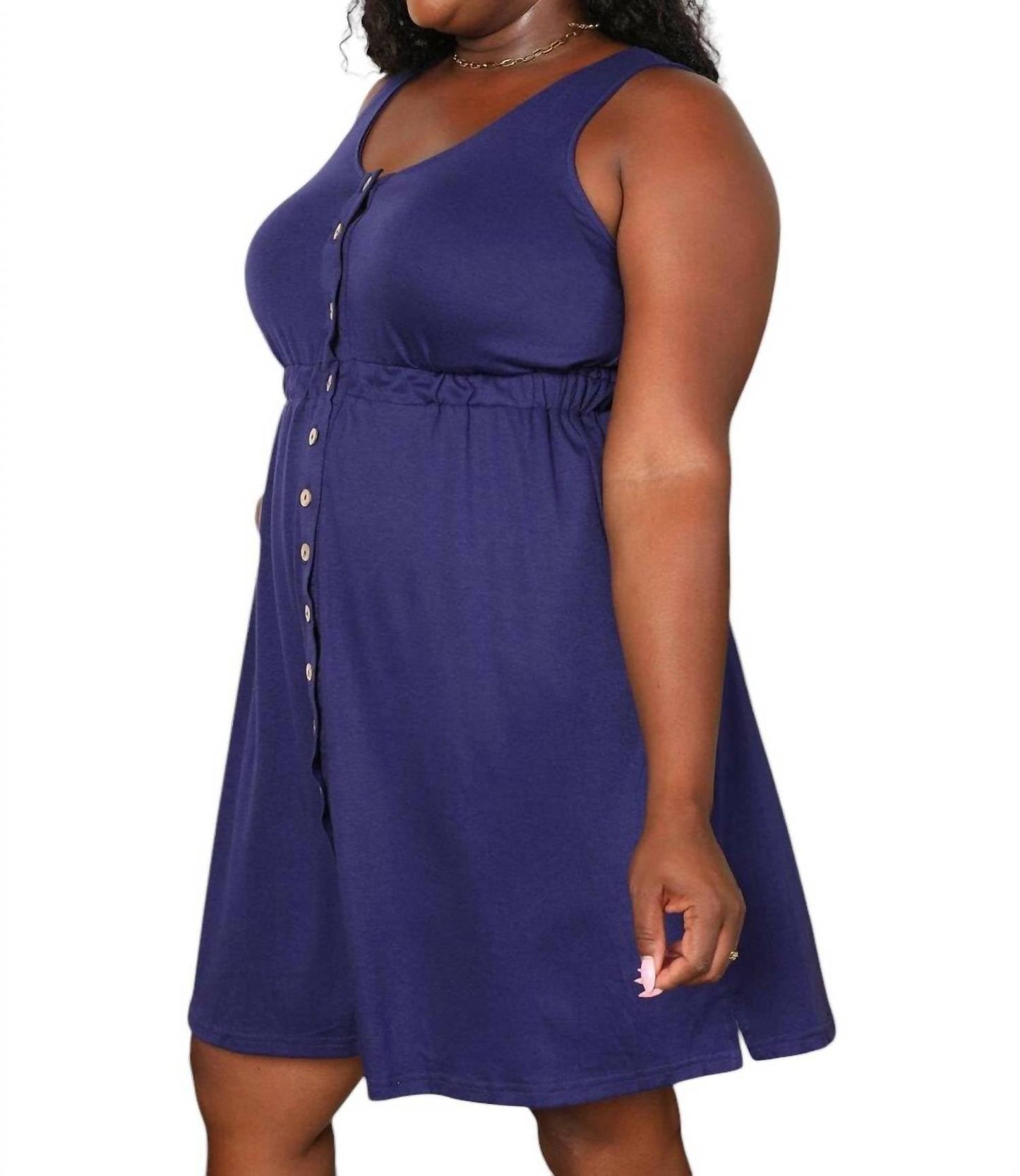 Double Take - Empire Elegance Sleeveless Dress