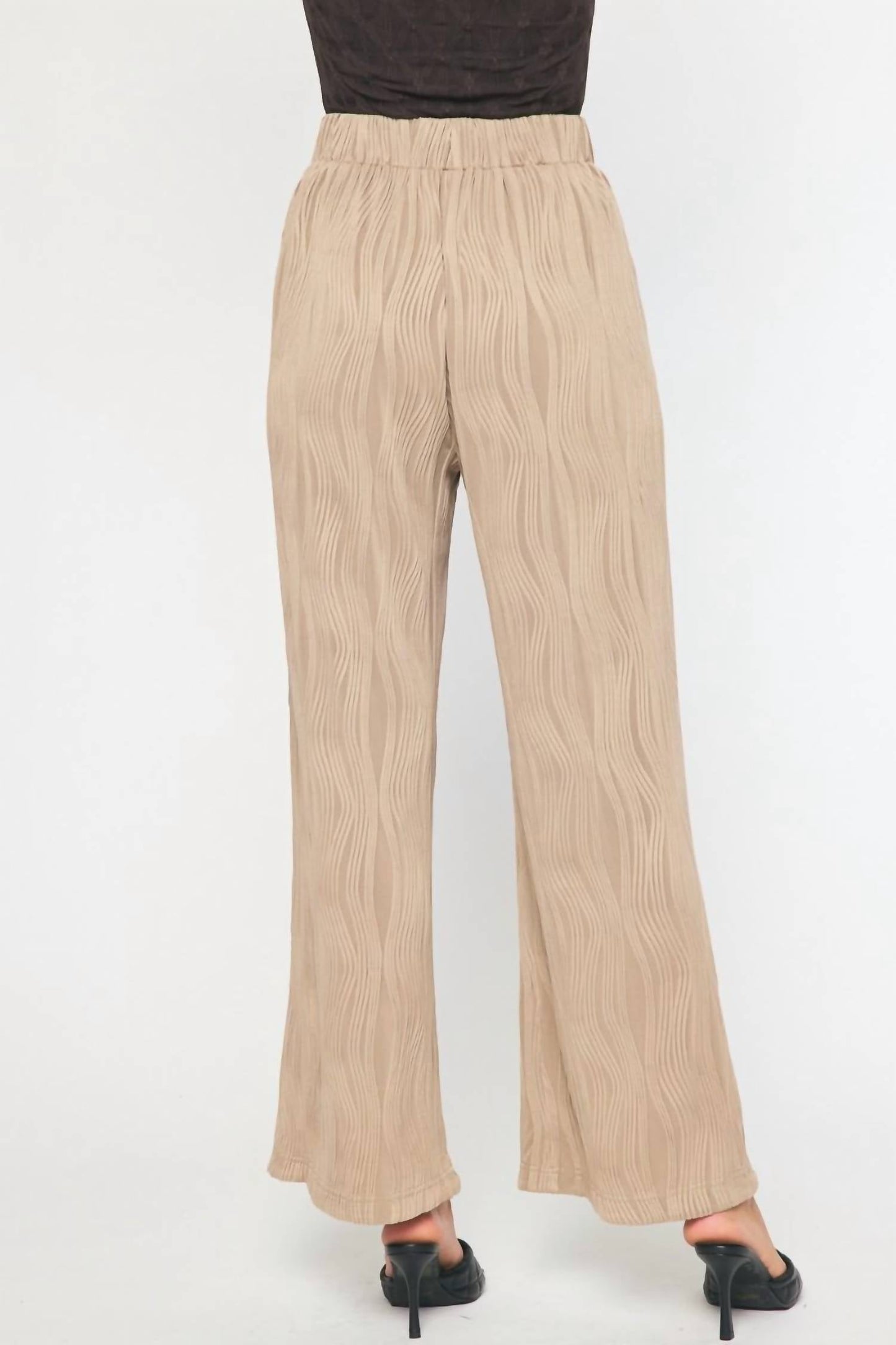 Entro - Textured Wide Leg Pant