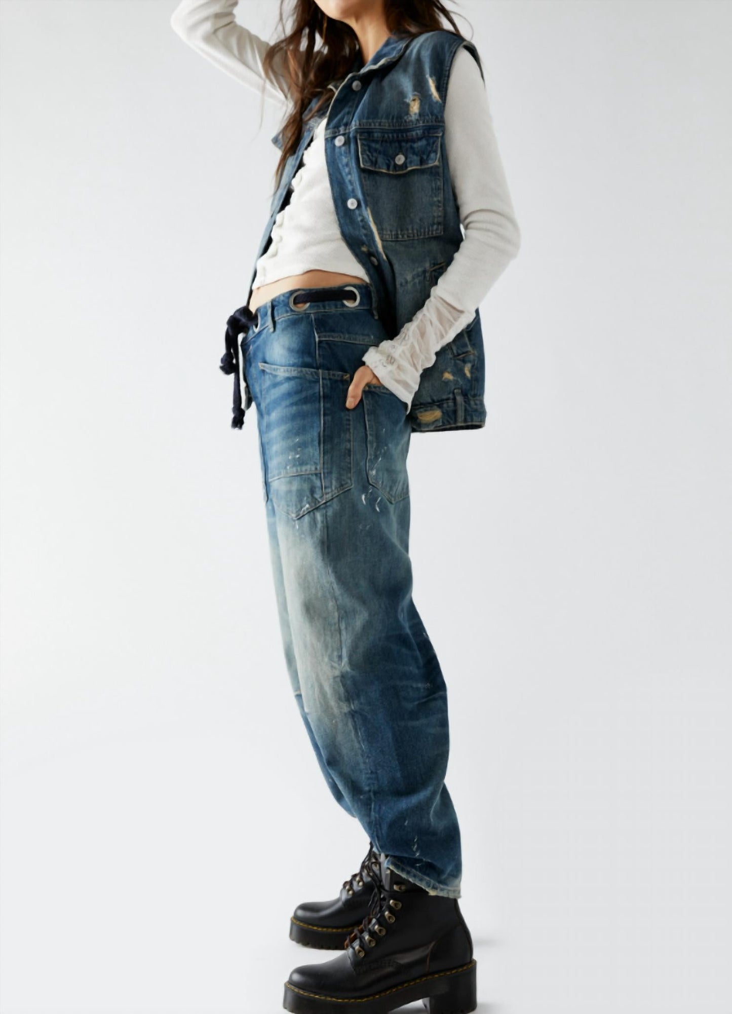 Free People - Moxie Low Slung Pull On Barrel