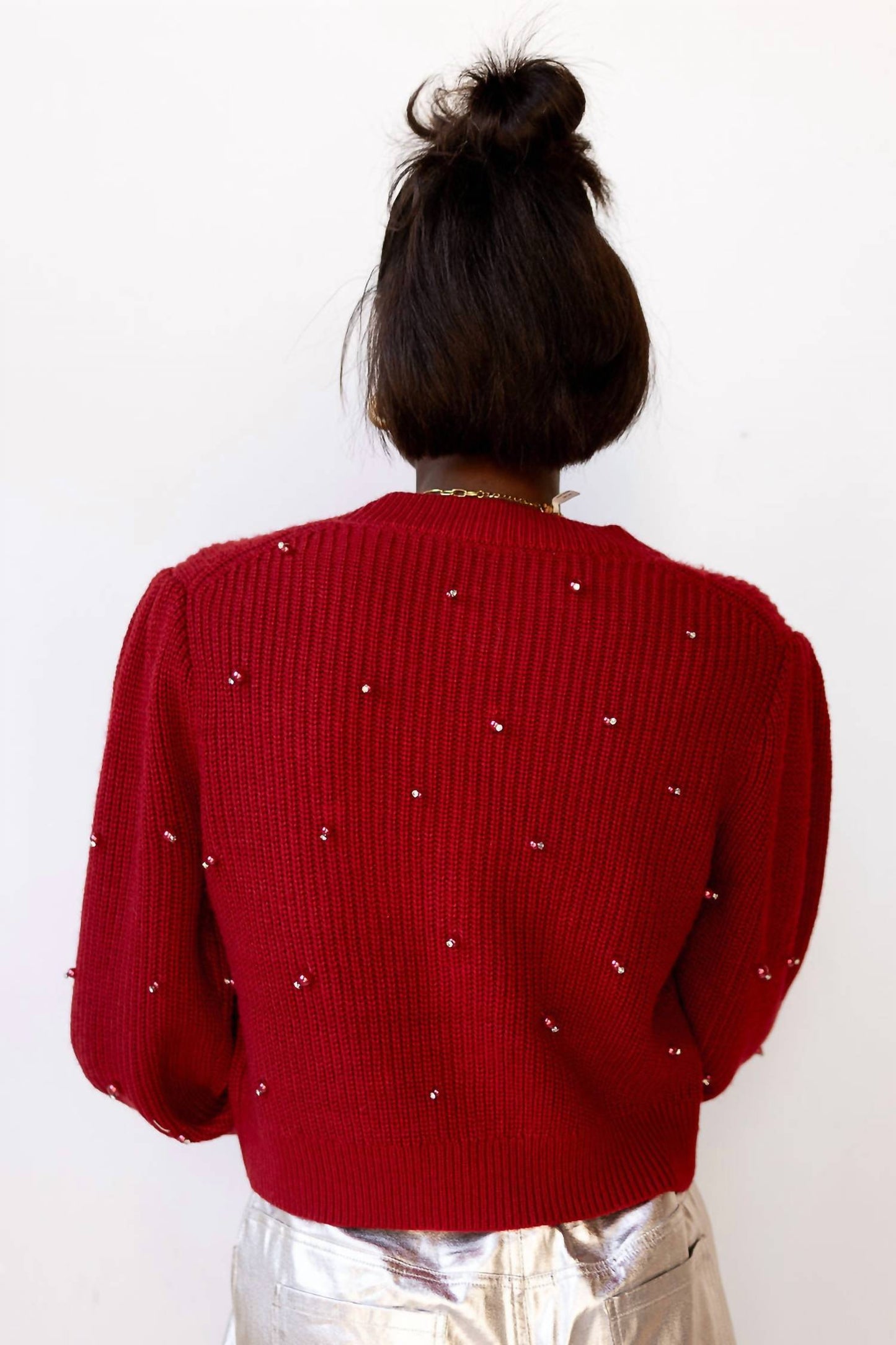 Astr - Delsie Long Sleeve V-neck Cardigan