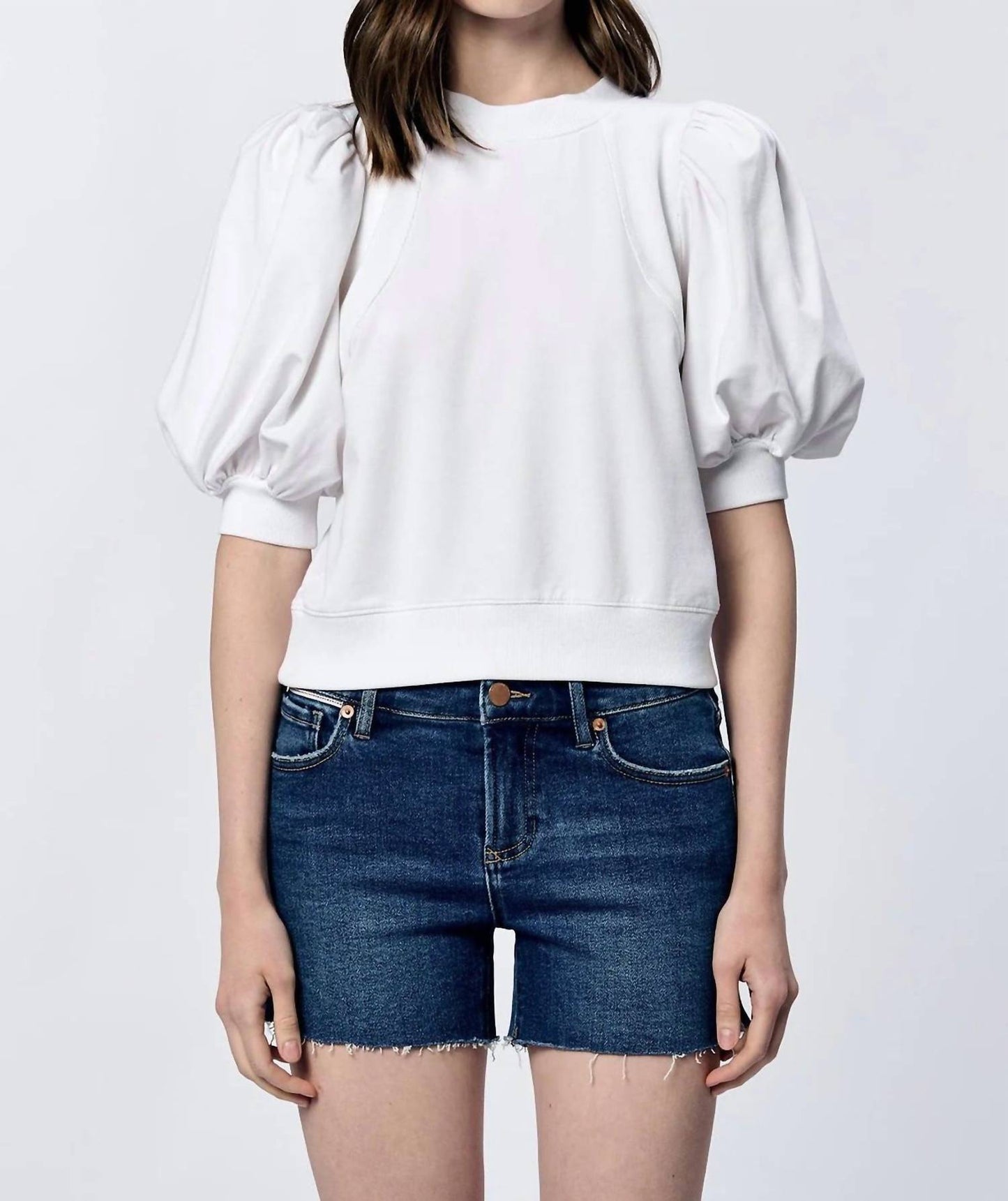 Another Love - Melina White Puff Sleeve Top