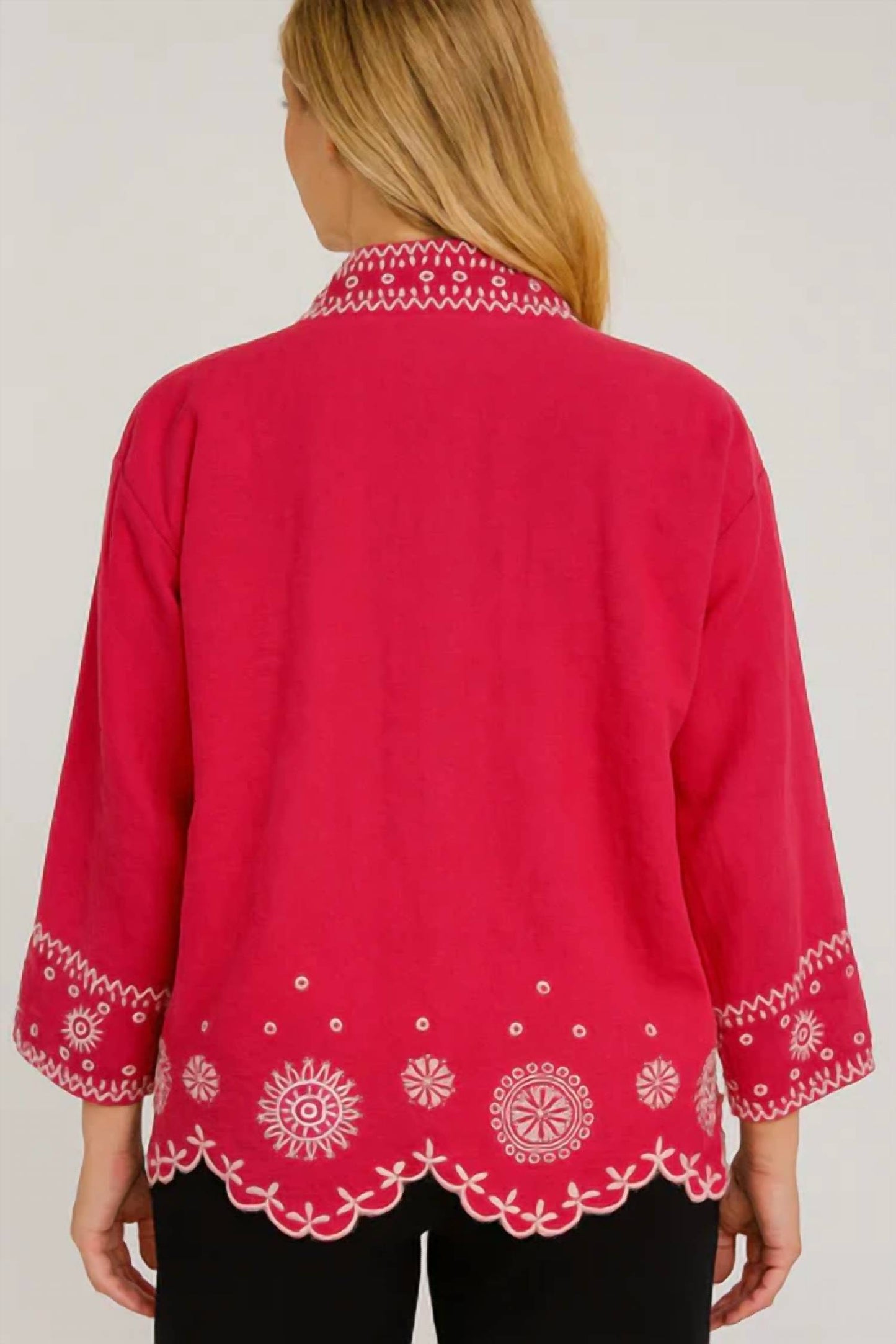 Johnny Was - DELLA LINEN CROPPED KIMONO