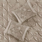 7 Piece Tufted Comforter Set Taupe California King