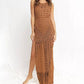 Little Trendy - Franny Knitted Beach Cover Up Maxi Dress