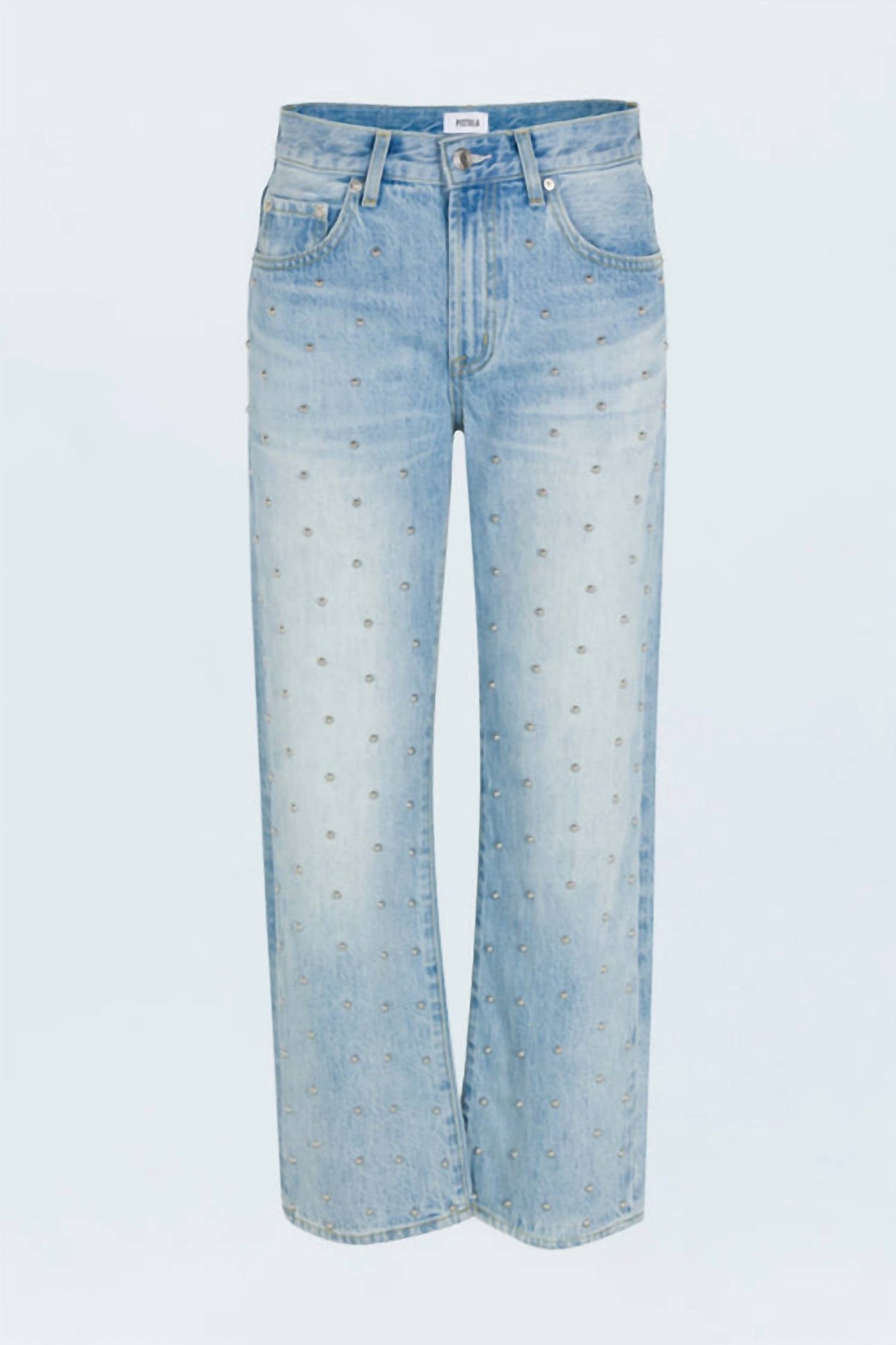 Pistola - Lexi Mid Rise Bowed Straight Jeans