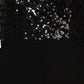 Adrianna Papell - Sequin Faux Wrap Jumpsuit