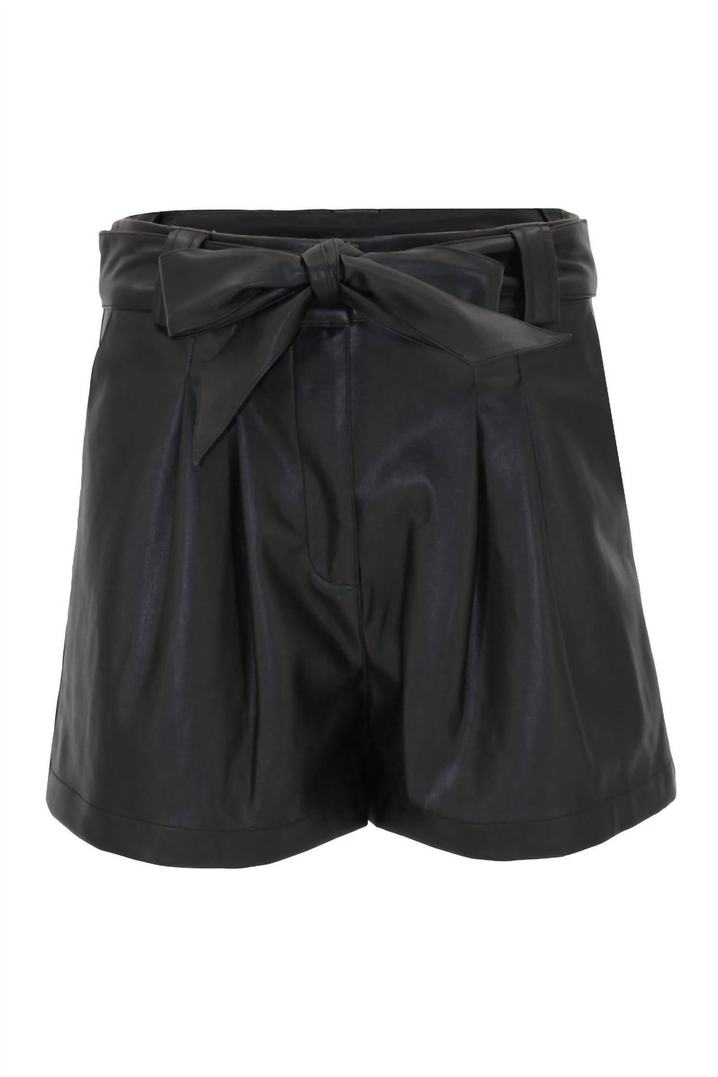 Christy Lynn - Women's Indigo Vegan Leather Shorts