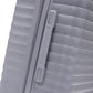 4-Piece PP Spinner Wheel Luggage Set with Cosmetic Case, Light Gray