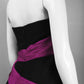 Theia - Women's Ruched Organza Sash Short Crepe Dress