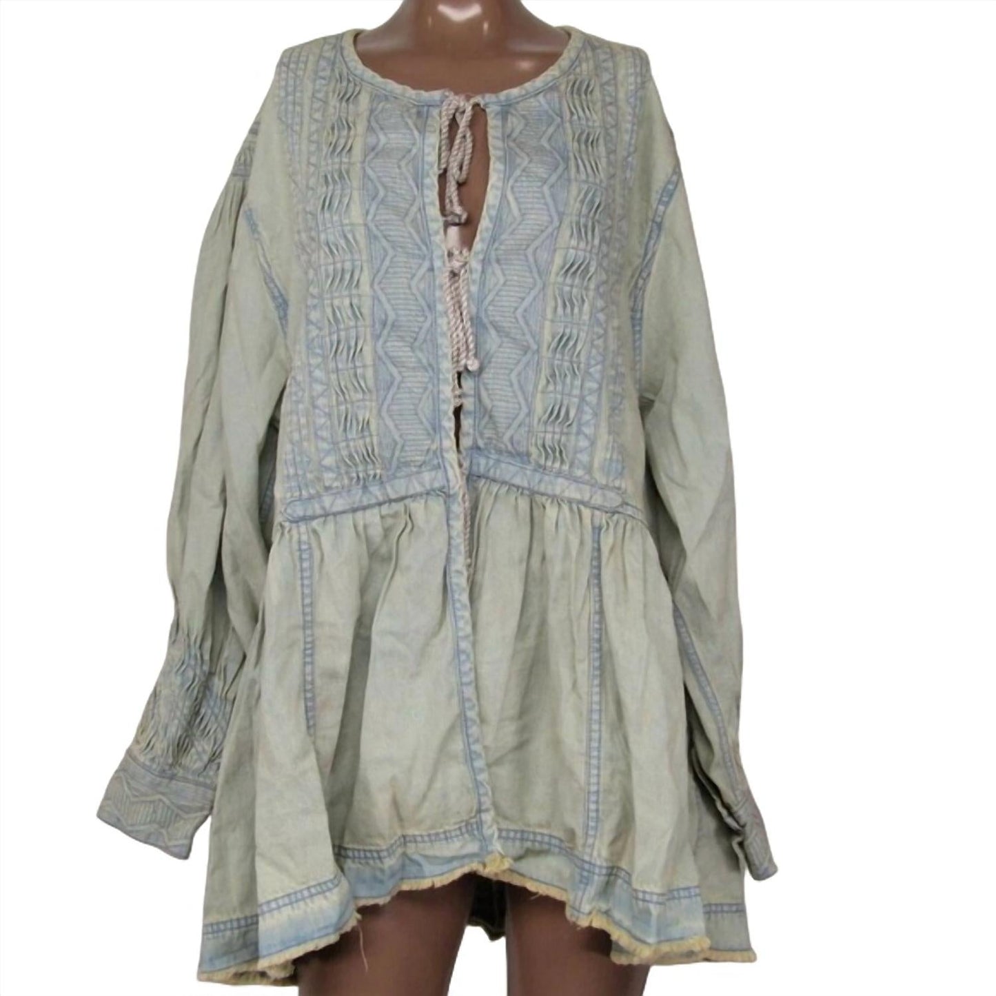 Free People - Sweet Summer Bed Front Tie Long Jacket