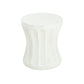 Outdoor Round Concrete Antique White Side Table