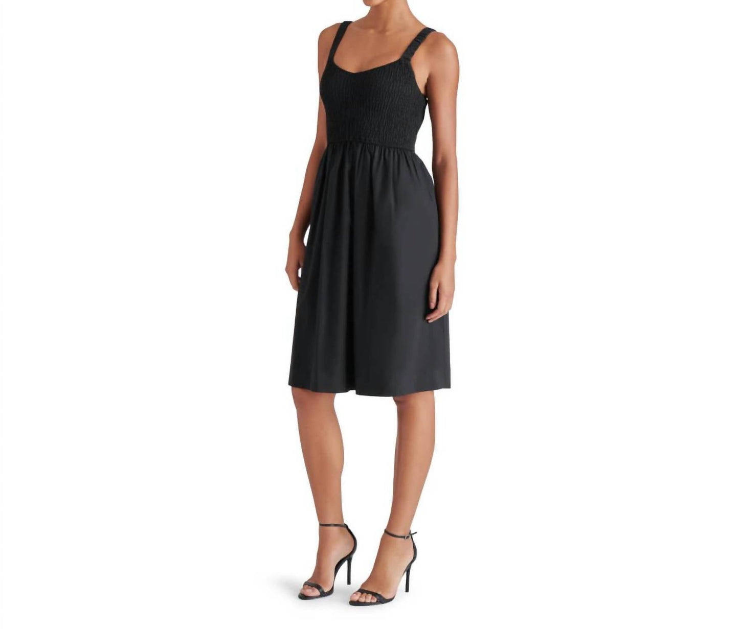 Steve Madden - Fleur Smocked Scoop Neck Dress