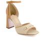 Andrea - Women's Heeled Ankle Strap Sandals