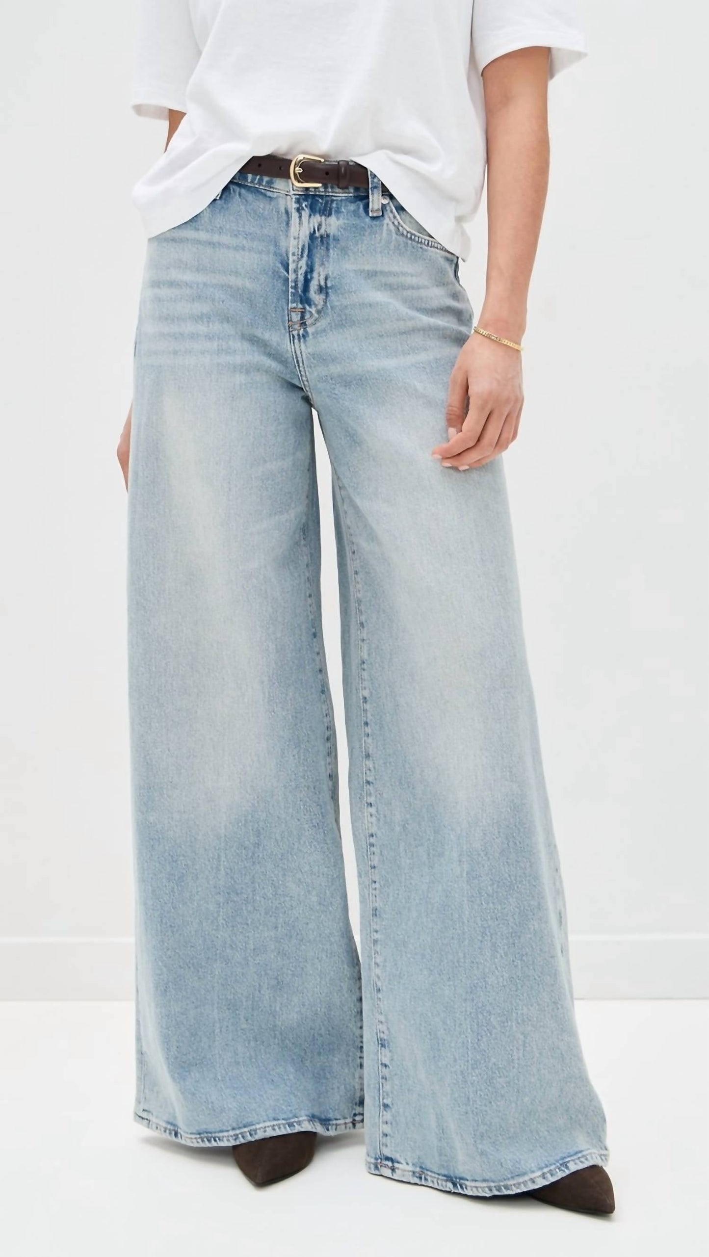 7 For All Mankind - Marie Wide Leg Jeans