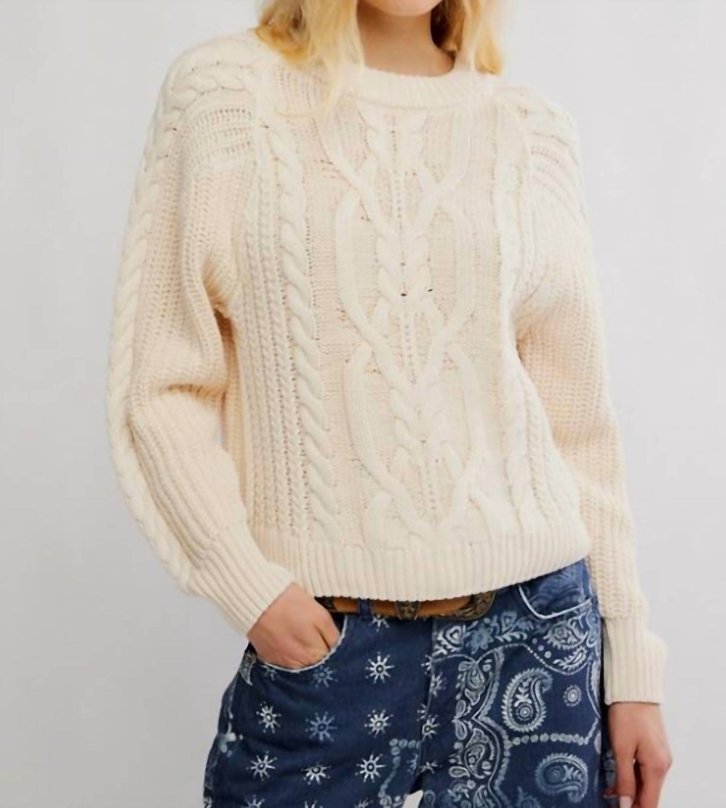 Free People - Frankie Cable Sweater