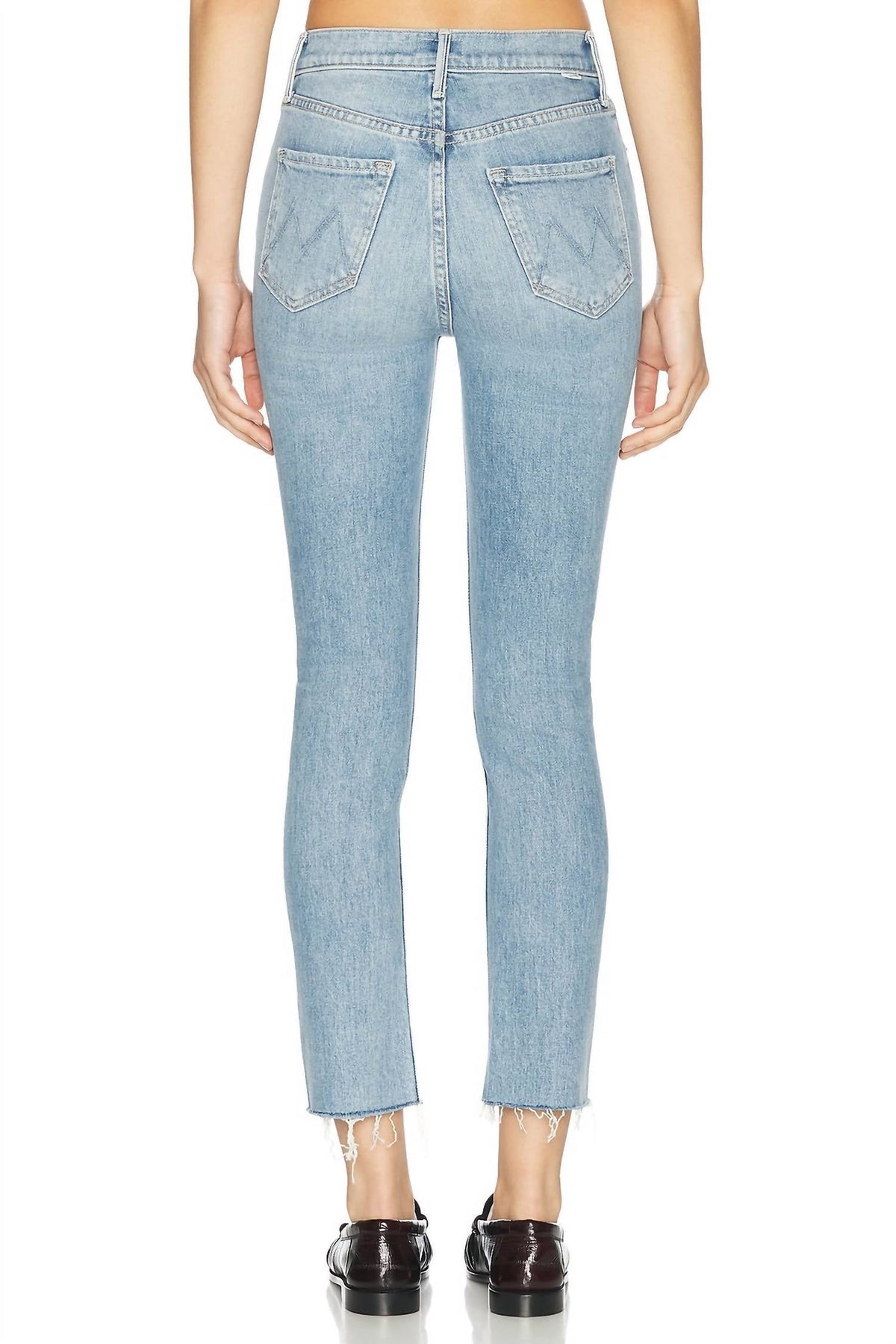 Mother - Skinny Pixie Dazzler Ankle Fray Jeans