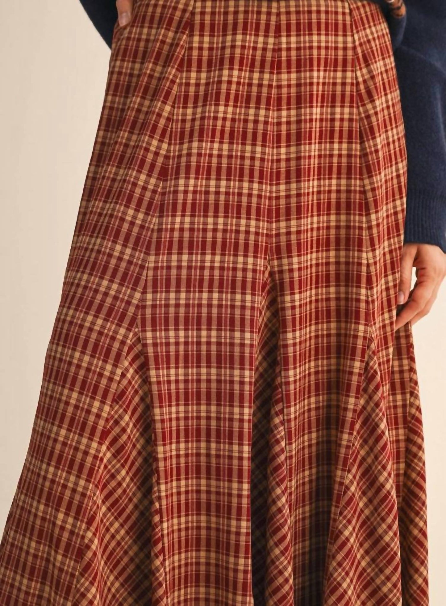 &Merci - Plaid Maxi Skirt