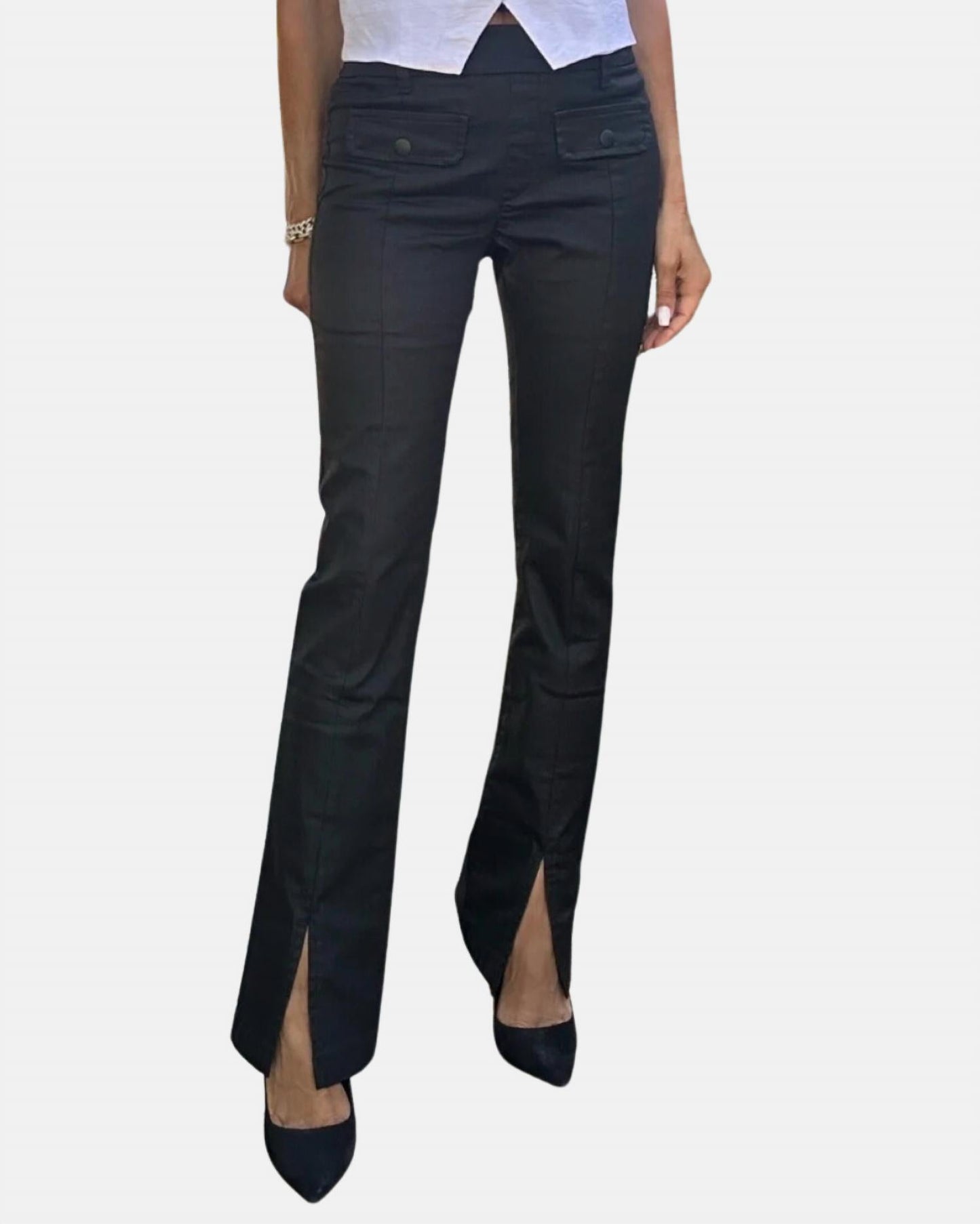Bevy Flog - Adele Slit Pull On Pants