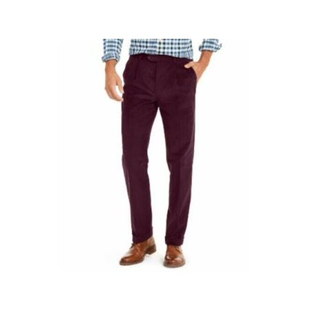 LAUREN RALPH LAUREN Mens Maroon Straight Leg  Classic Fit Pants W42/ L30