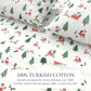 Turkish Cotton Christmas Flannel Sheet - Whittaker Collection