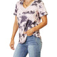Double Take - Bohemian Tie-dye V-neck Tee