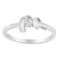 10K White Gold Diamond Promise Ring (1/10 Cttw, H-I Color, SI2-I1 Clarity) - Size 6