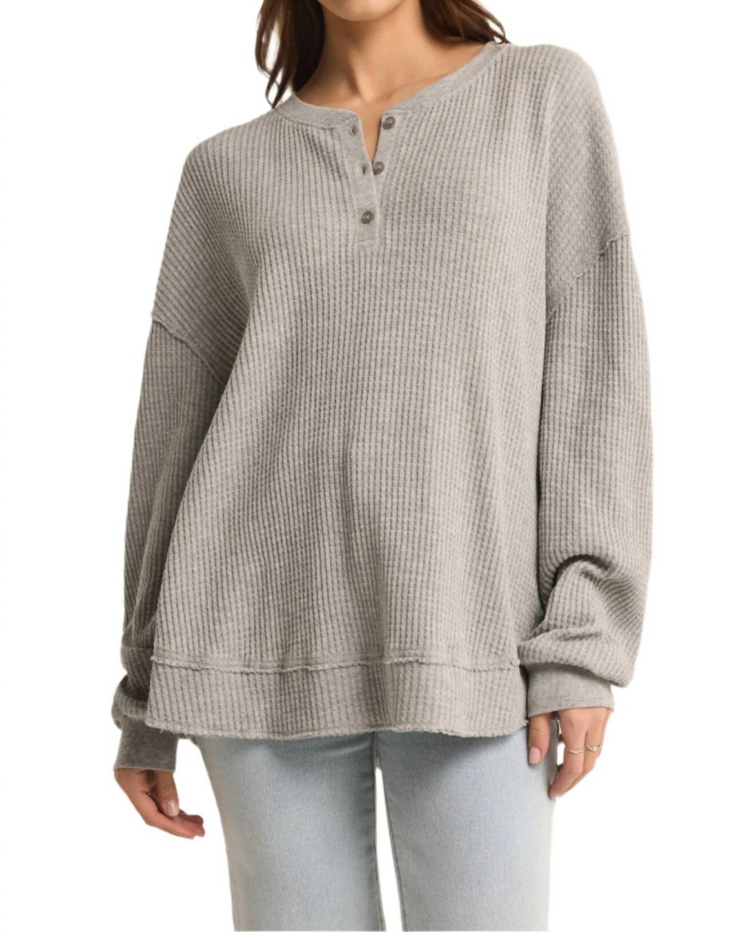 Z Supply - Jax Cozy Waffle Henley Long Sleeve
