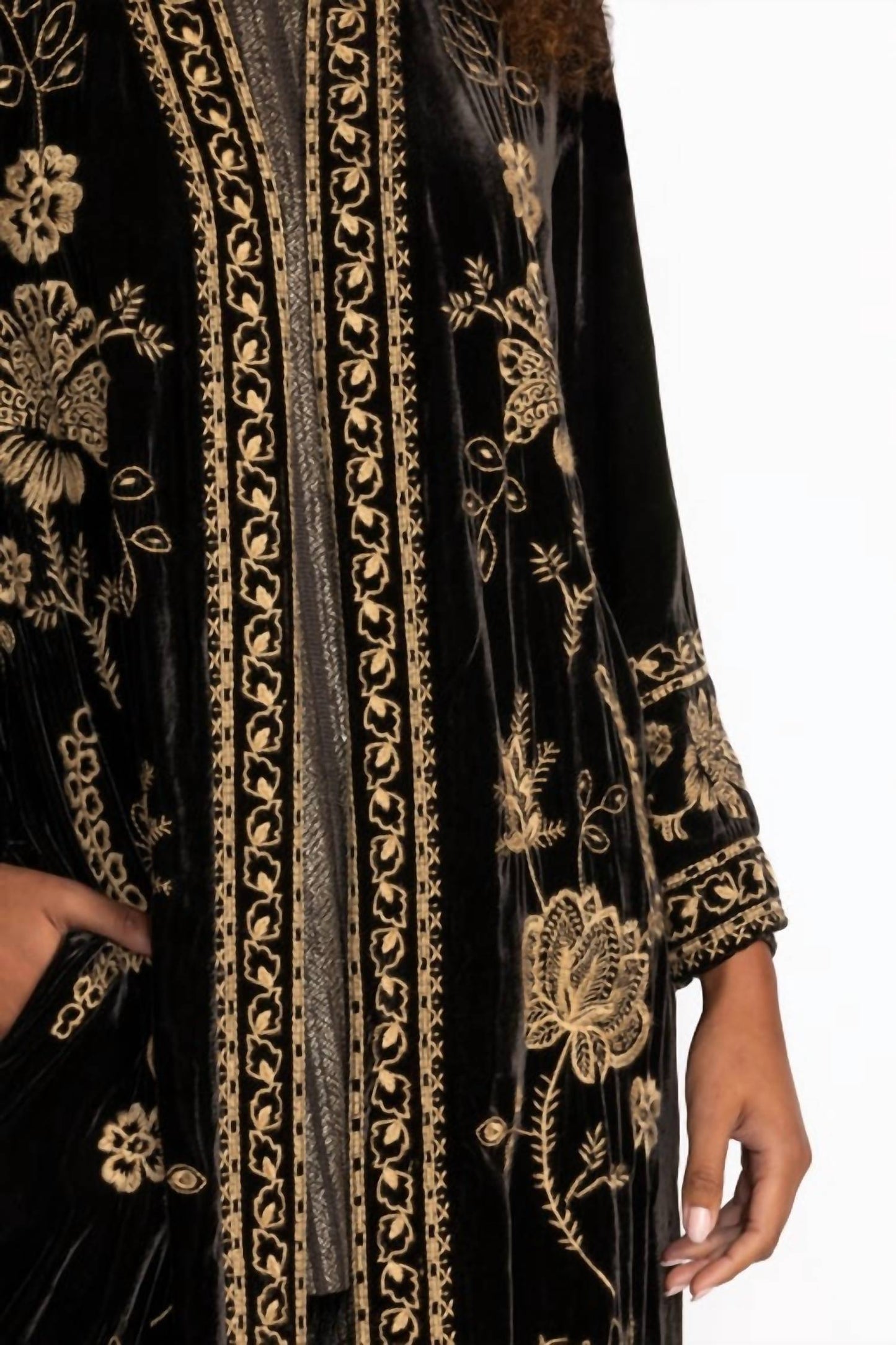 Johnny Was - VELVET KIMONO COAT NYOMI