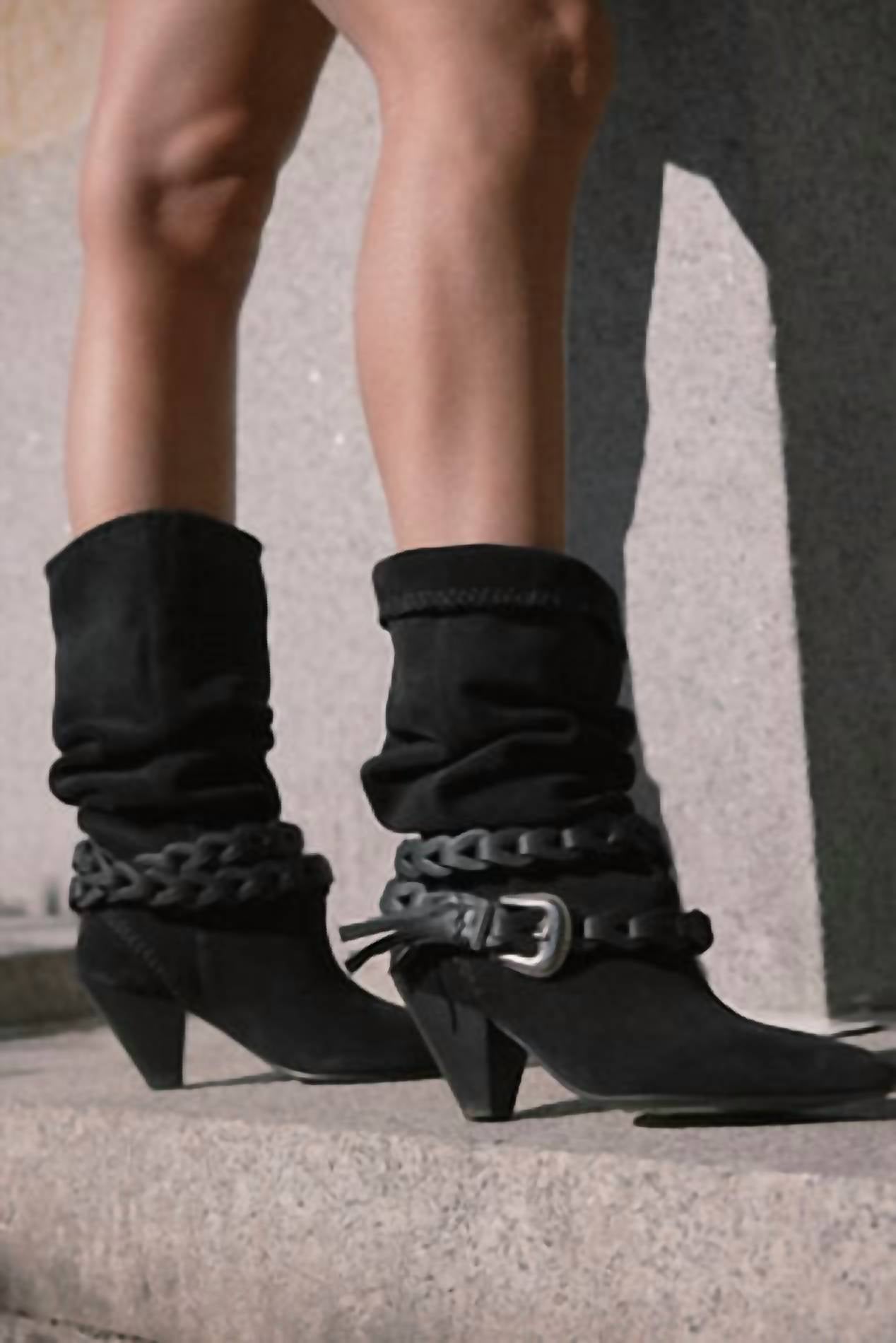 Free People - Women's Bridget Belt Slouch Boots