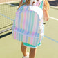 Maxwell Monograms - Kid's Candy Land Striped Backpack