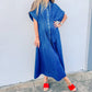 Entro - Classic Chic Denim Midi Dress