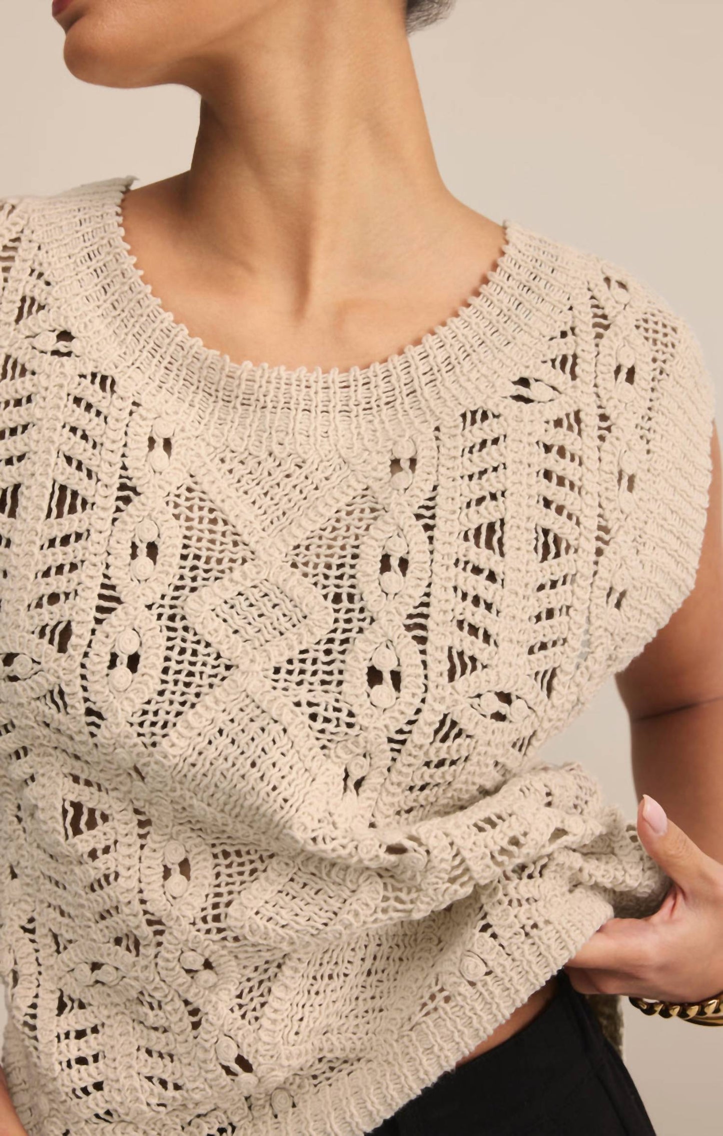 Z Supply - BAROQUE CROCHET SWEATER TOP