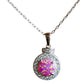 Allyanna Gifts - Women's Sterling Silver Circle Opal Necklace