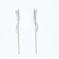 Avenue Chic - Women's Infinity Long Bar Earrings