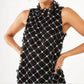Abbey Glass - Rory Sequin Lattice Lace Top